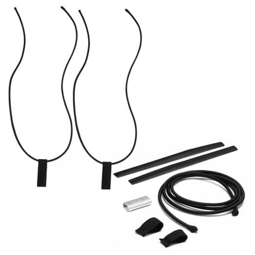 2 Pcs Replacement Wakeboard Tower Rack Bungee Cords with Pull Tab Length 53"