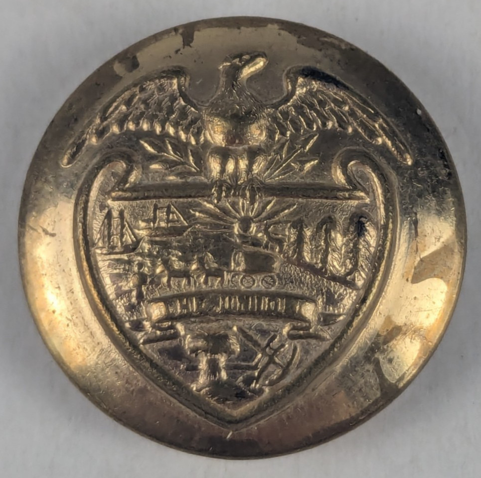 Early - Oregon State Seal Original Military Uniform Button - B20B