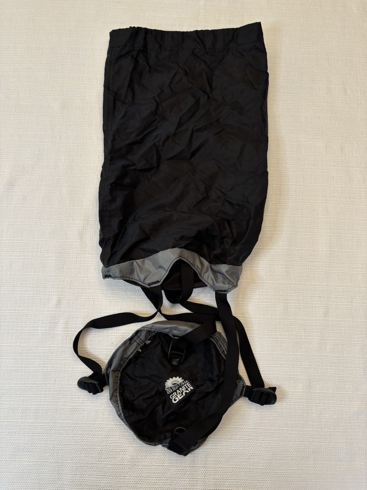 Granite Gear Rock Solid Compression Stuff Sack Black Size Small 11L