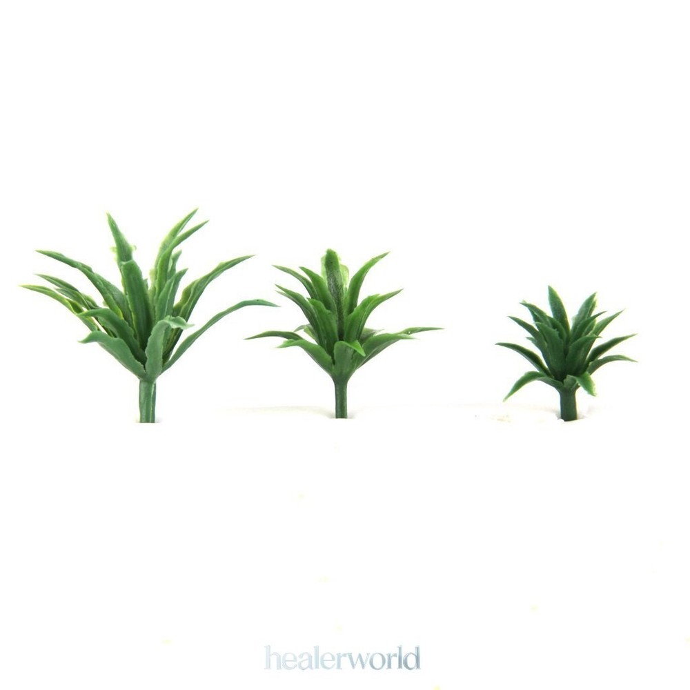 10PC Spring Grass Clusters Model Miniatures HO/OO Scale Garden Plants Sand Table