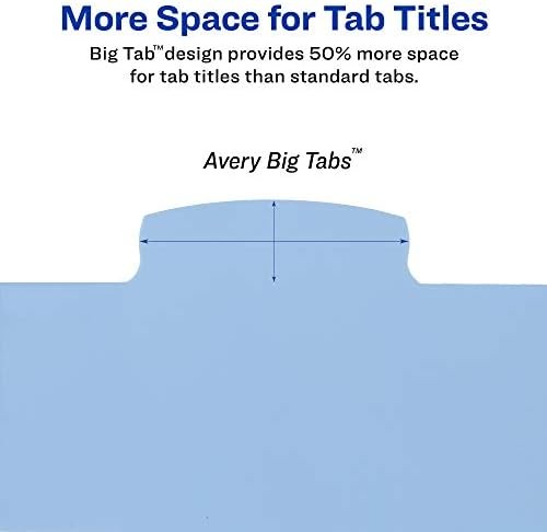 Write and Erase Binder Dividers