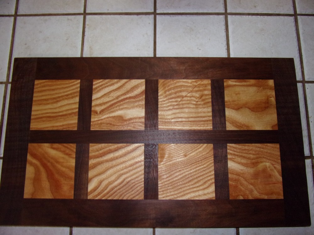DECORATIVE CHARCUTERIE CUTTING BOARD SOLID WALNUT & HONEY LOCUS WEDDING HANDMADE