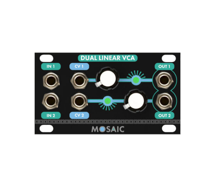 Mosaic Dual Linear VCA Eurorack Module