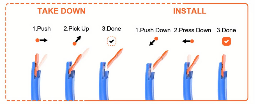 Plastic Blade Scraper with Replacement Blades for Car, Floor & Label Removal