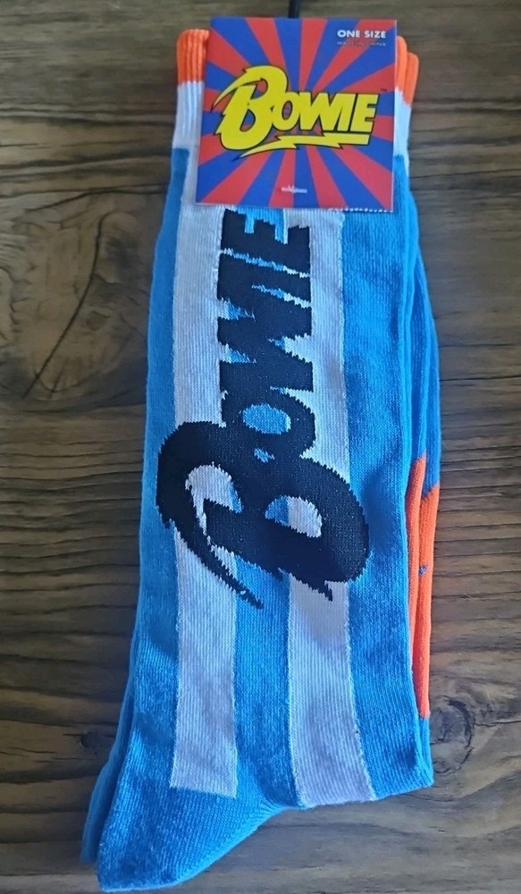 DAVID BOWIE - Unisex Crew Socks 7-12 - NEW
