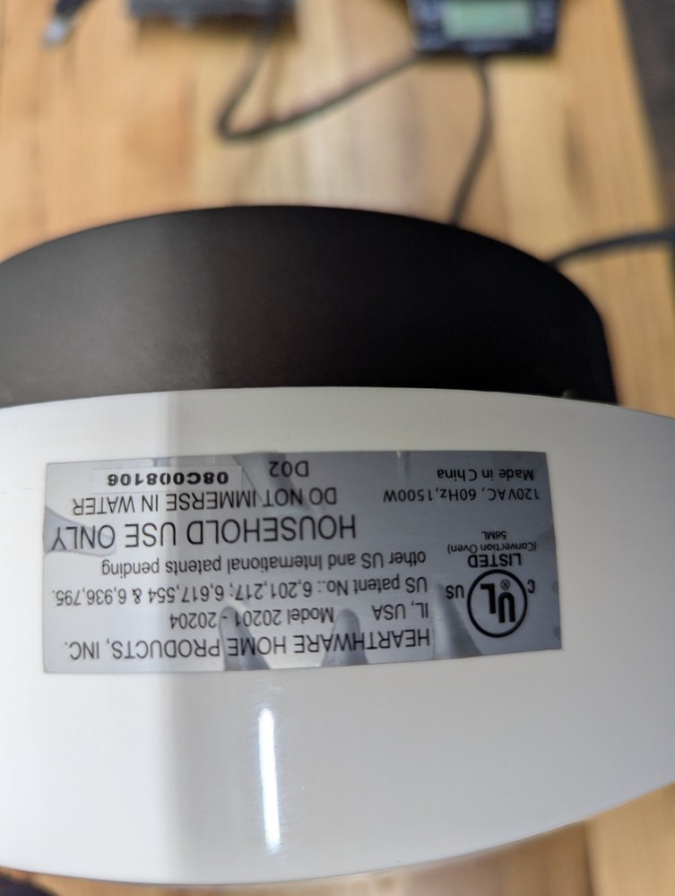 NuWave Infrared Oven Motor Only Tested