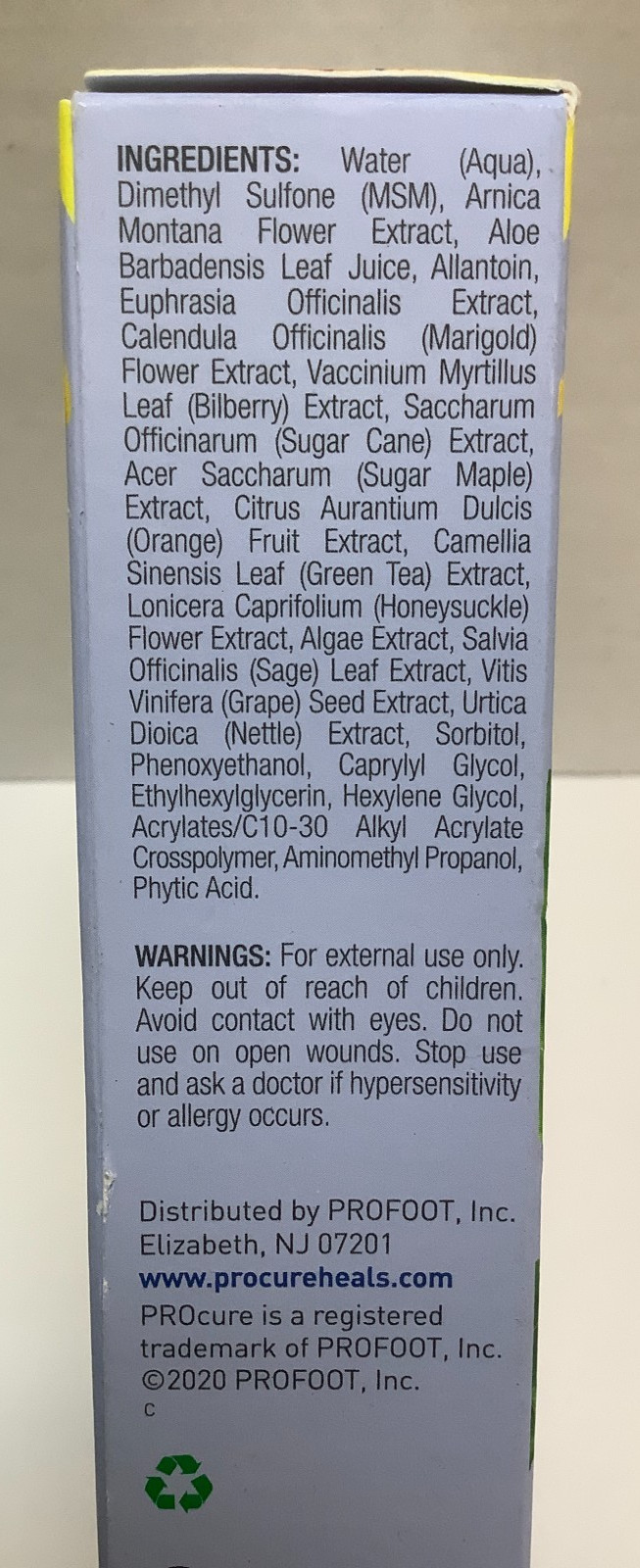Procure Bruise Remedy Arnica Gel + Tri-Soothe Complex, Spider Veins, 2pk