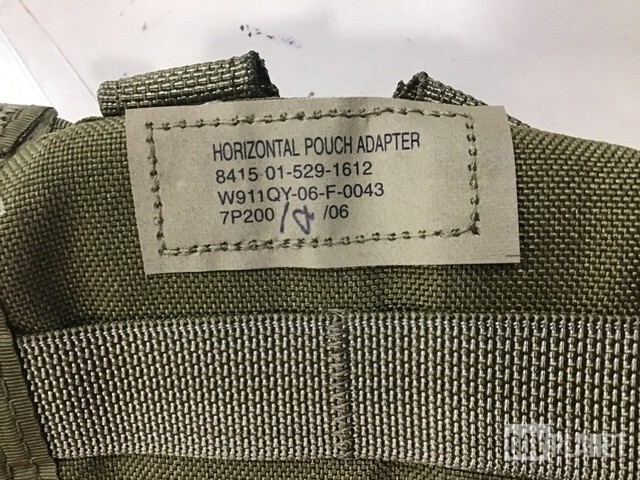 Horizontal Pocket Adapters Khaki MOLLE USGI 8415-01-529-1612 Resource Center NEW