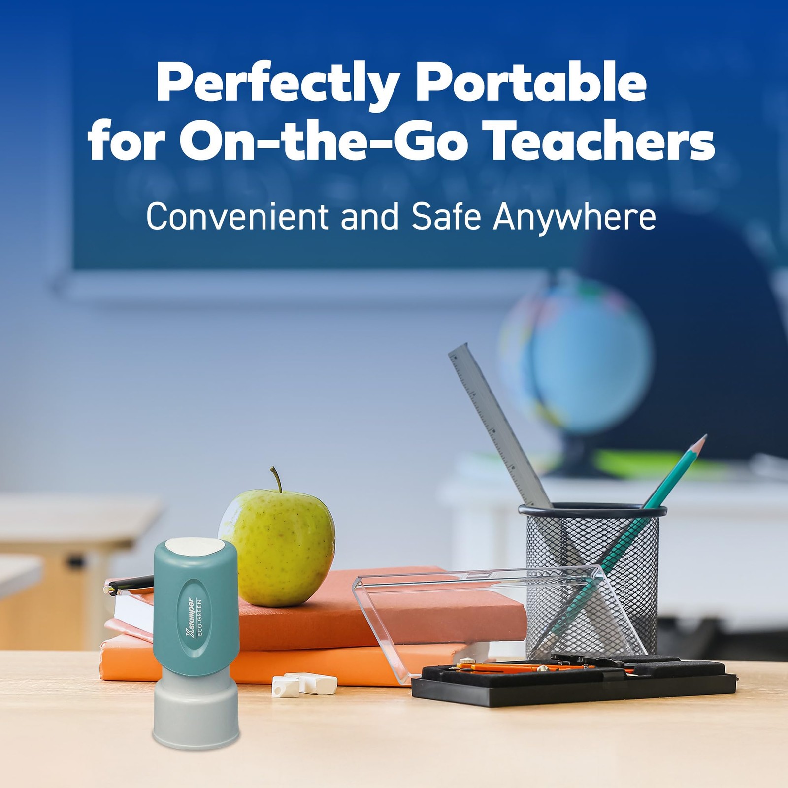 Shachihata R One-Color Specialty Stamp, Round, Entered, Red 11418