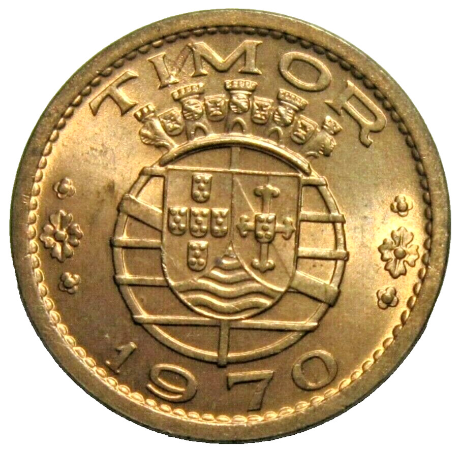 PORTUGUESE TIMOR. 50 CENTAVOS, 1970. UNCIRCULATED.