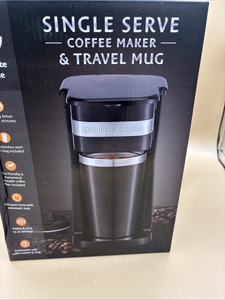 Single Serve Coffee Maker & Travel Mug