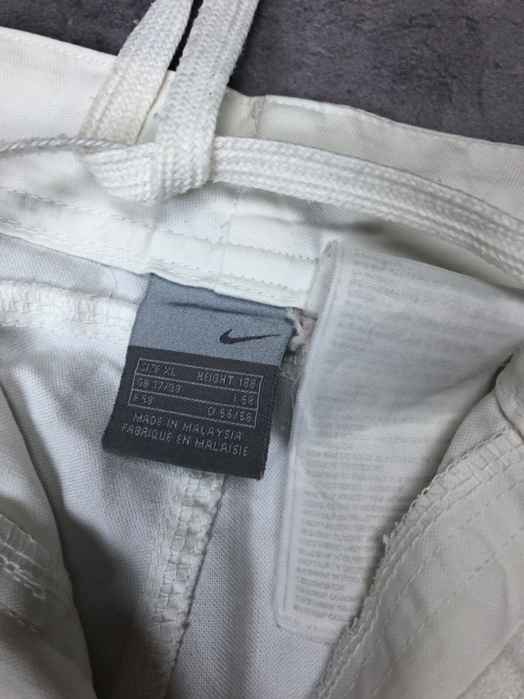 vintage nike white pant Mini logo