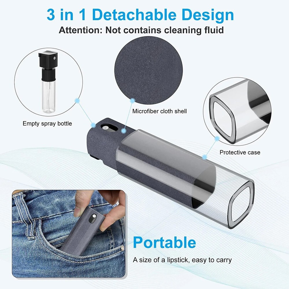 Screen Cleaner Touchscreen Mist Cleaner Spray Bottle and Microfiber Cleaner