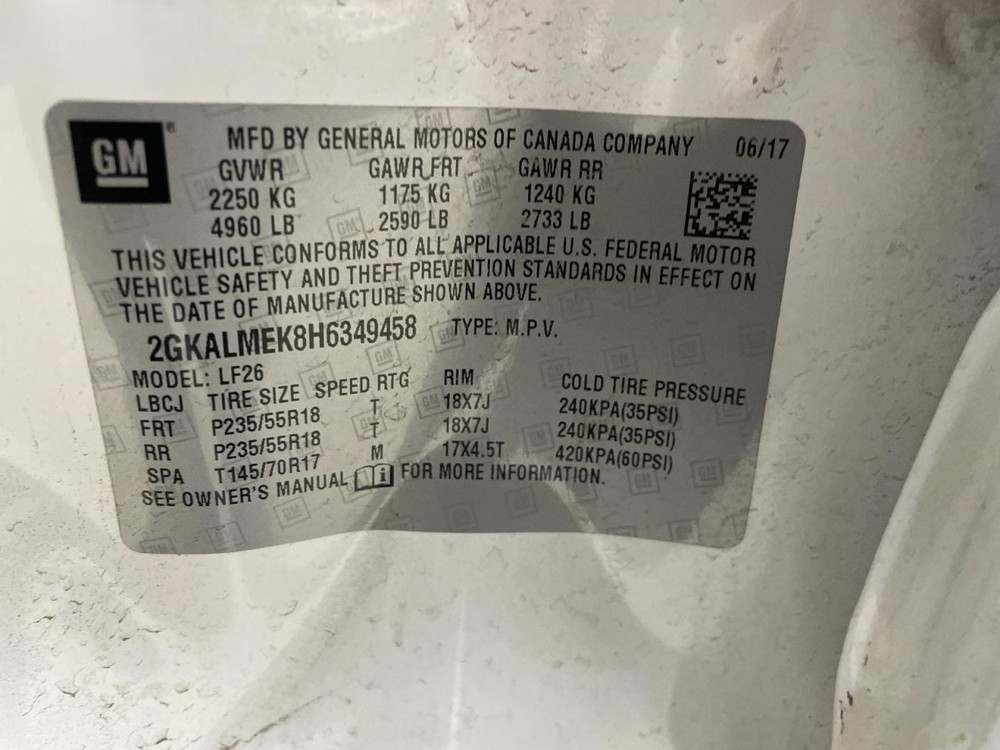 Complete Console Front Floor Fits 16-17 TERRAIN 947820