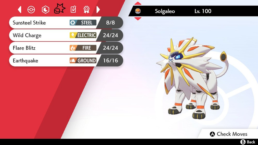 Solgaleo Pokemon Sword and Shield 6IV