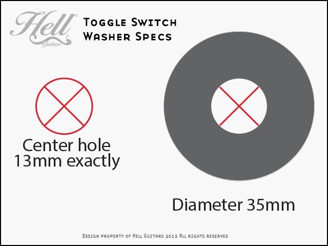 STAR (GOLD) Toggle Switch Washer Ring Rhythm Treble. Les Paul, SG +.