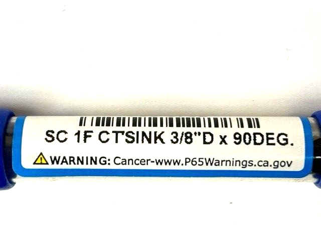3/8" 90 DEGREE SINGLE FLUTE SOLID CARBIDE COUNTERSINK - OSG 700-3752