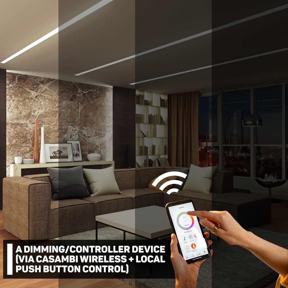 Casambi Single Channel Long-Range Wireless Trailing Edge Dimmer ~ Eulum TRED-CSB