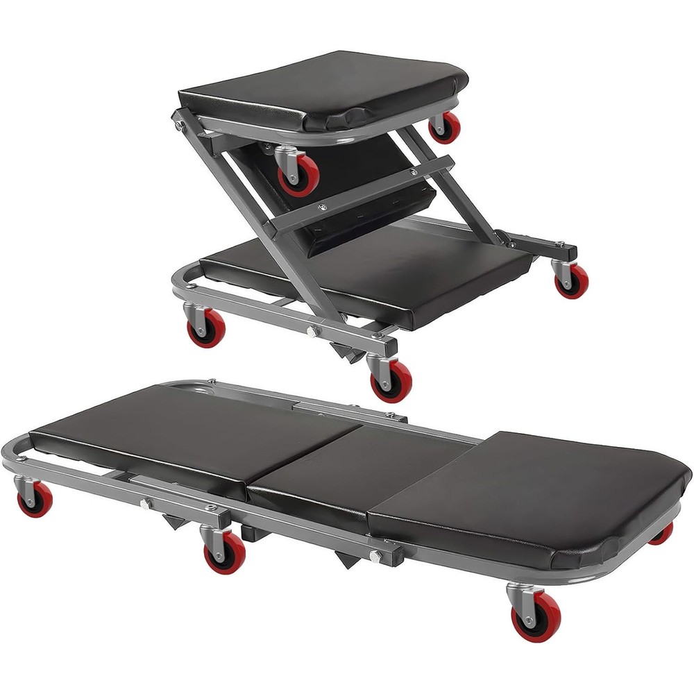 Versatile 6 Pack Creeper Wheels - 2.5'' Heavy-Duty Casters for Multi-Surface