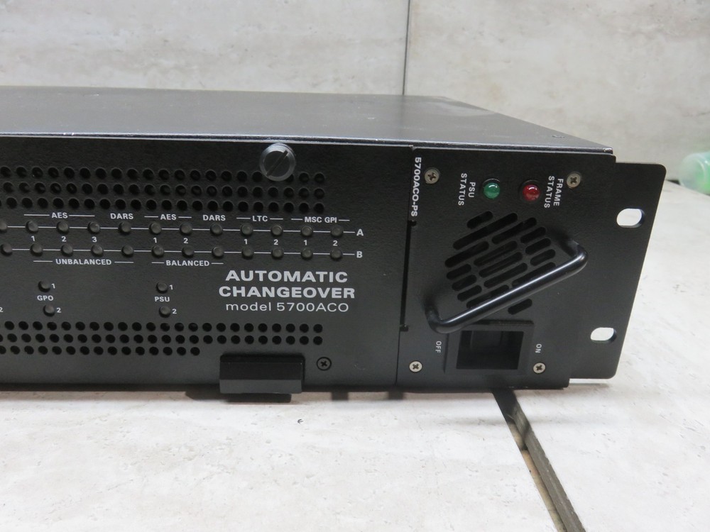 Evertz 5700ACO Automatic Changeover for 5700 IP Master Sync and Clock Generator