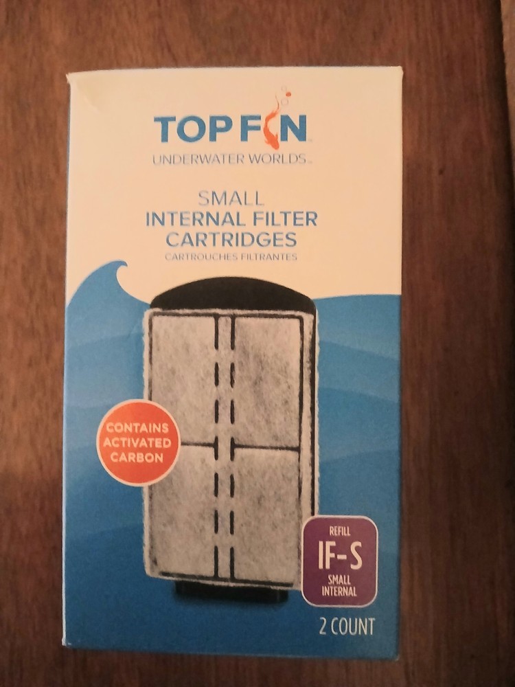 Top Fin IF-S Small Internal Filter Cartridges, 1 count, open box