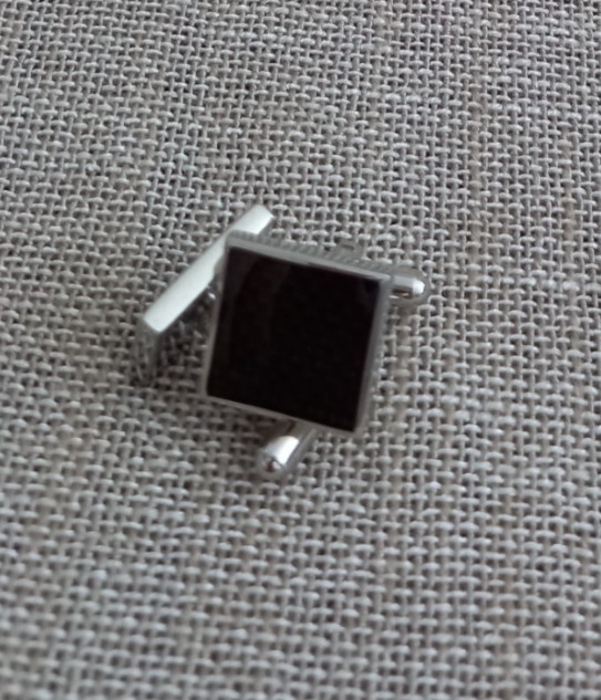 White metal cufflinks