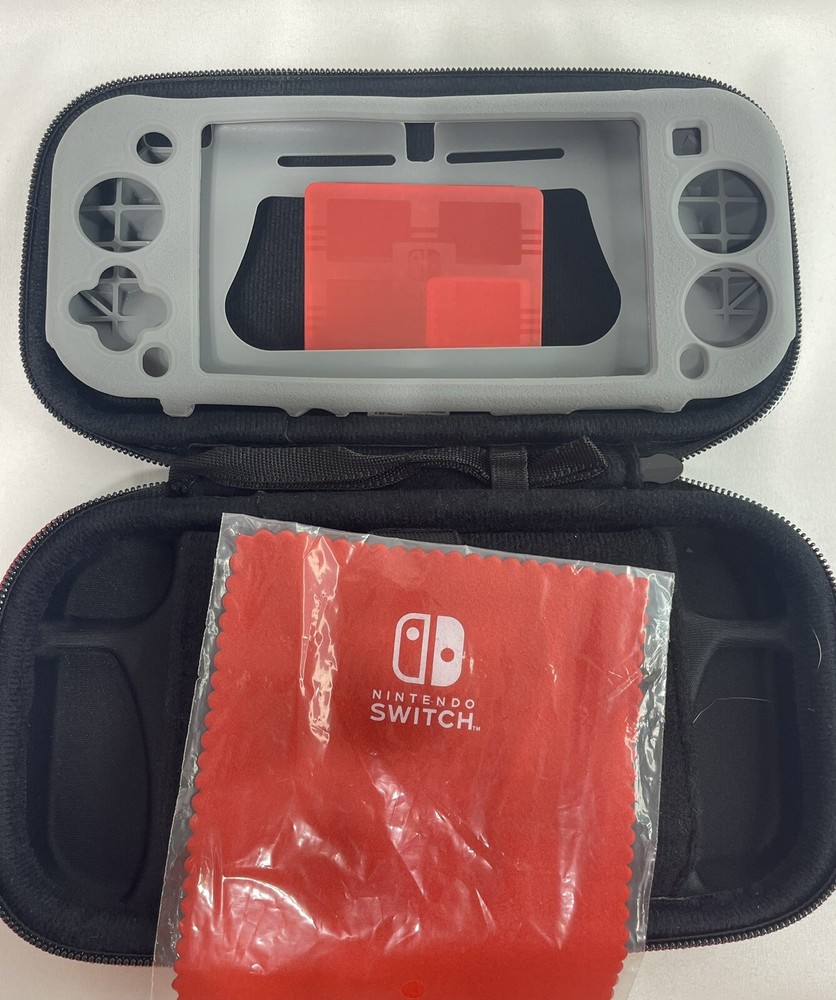 Nintendo Switch Case Protective Holds Games & Console GRAY