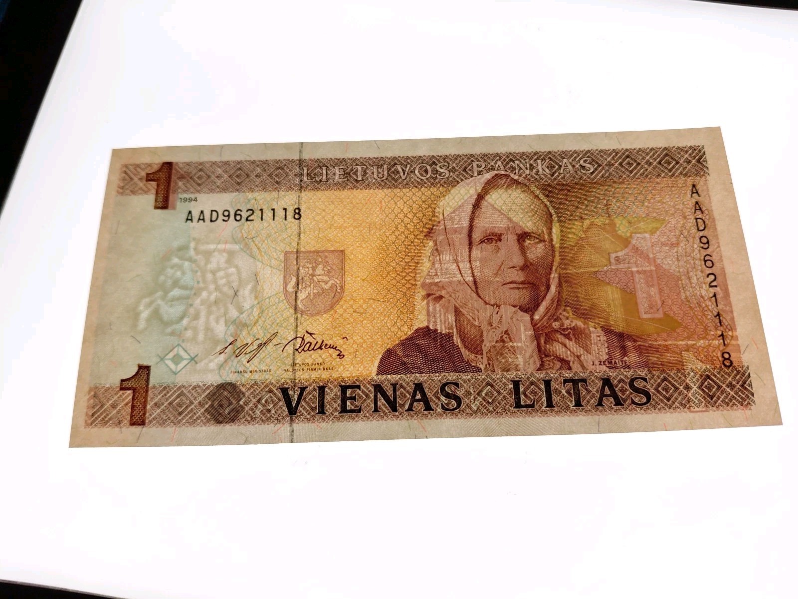 🇱🇹 Lithuania 1 litas 1994 P-53a unc banknotes 031926-16
