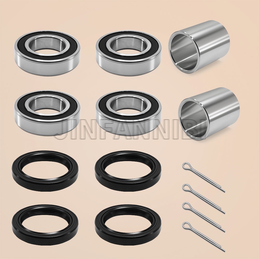 2SET Front Wheel Bearings Seals Kit for Kawasaki Mule 2510 3000 3010 4000 4010