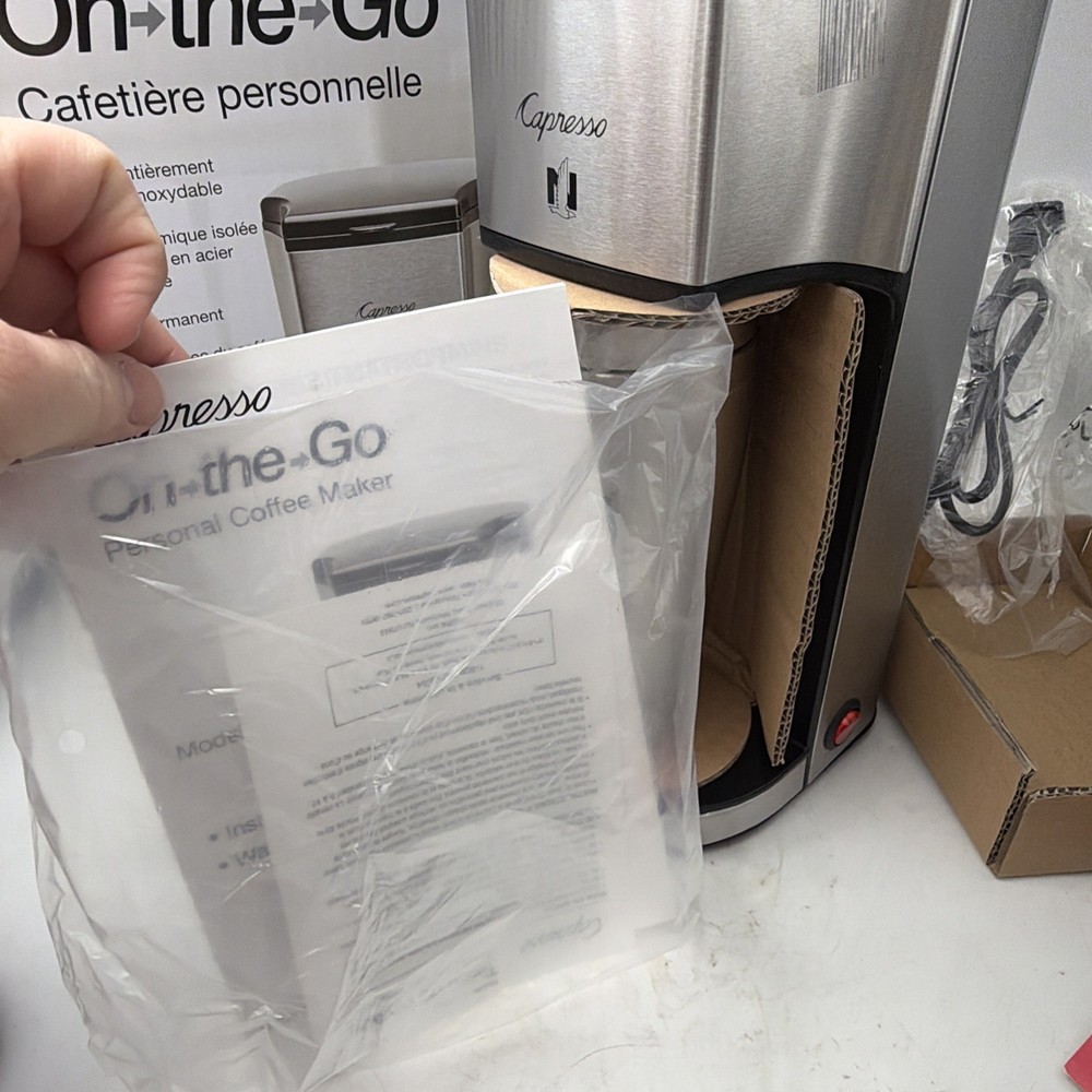 Capresso 425.05 1-Cup Coffee Maker - Black/Silver