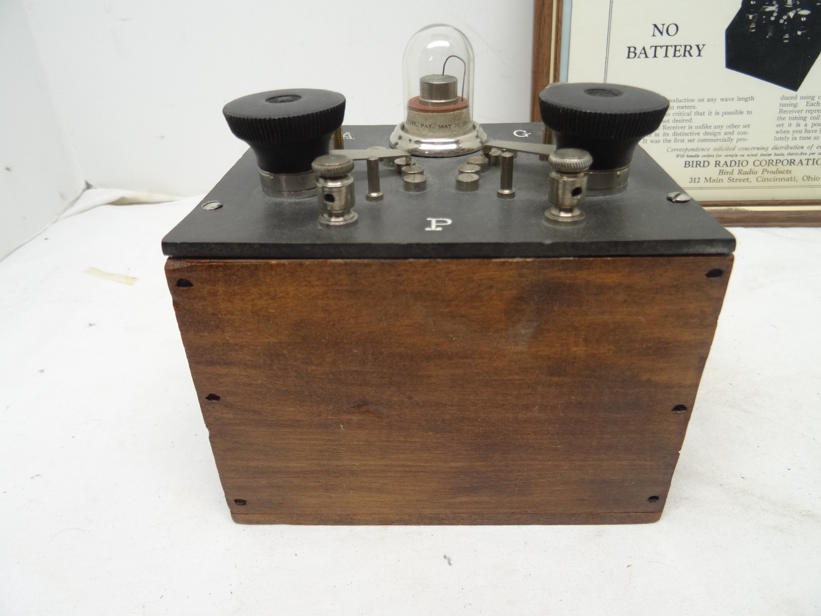 Bird crystal radio receiver nice rare