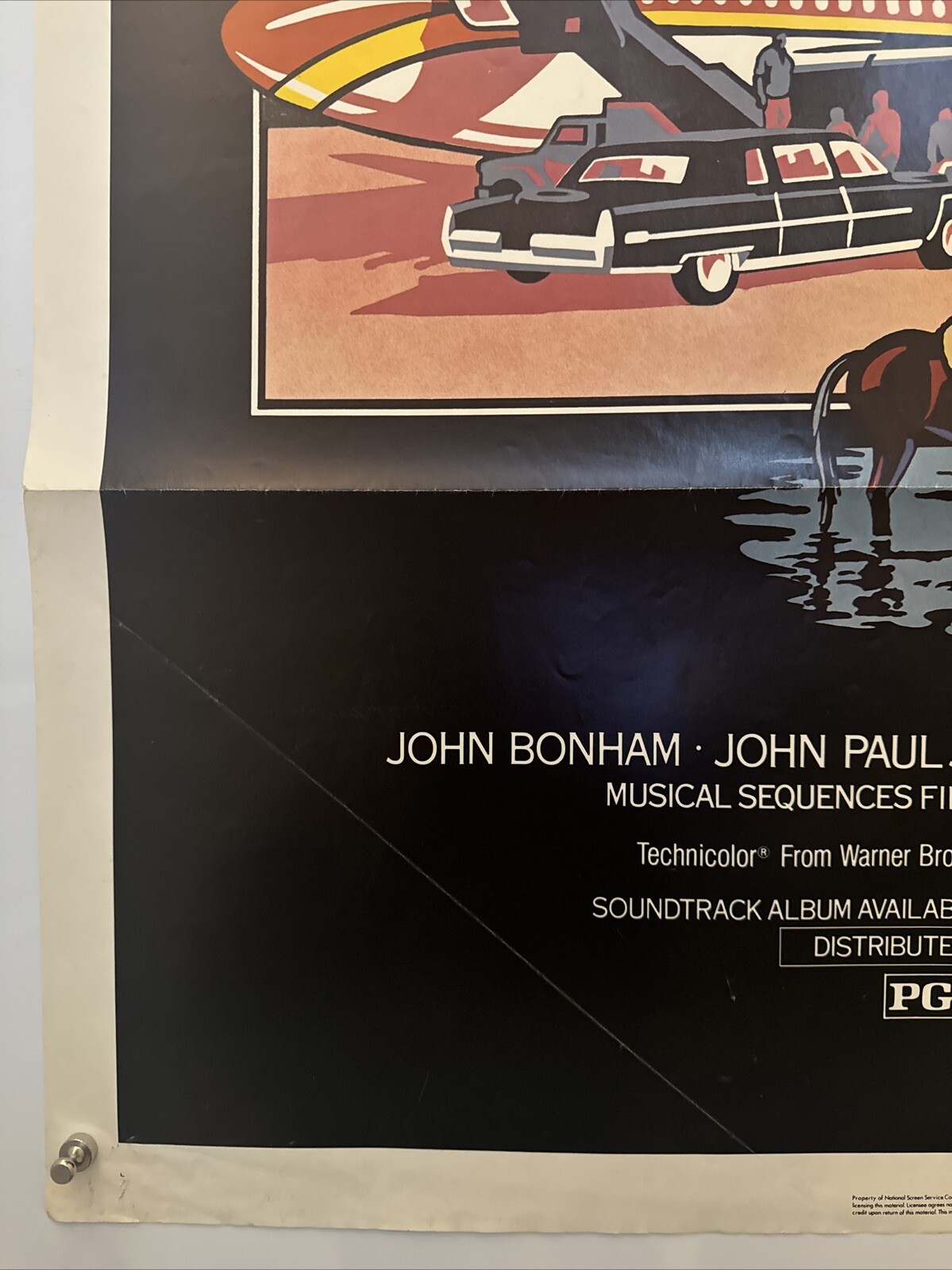 THE SONG REMAINS THE SAME Original One Sheet Movie Poster - 1976 - LED ZEPPELIN