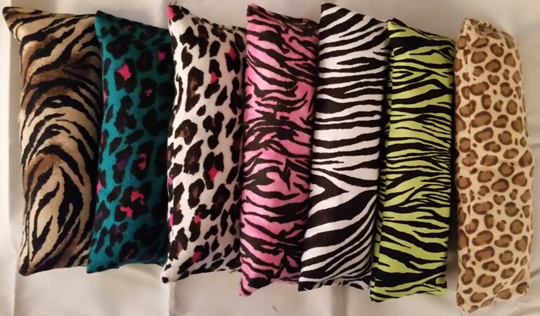 Assorted Animal Print Handmade Catnip Pummel Pillows ~ Medium
