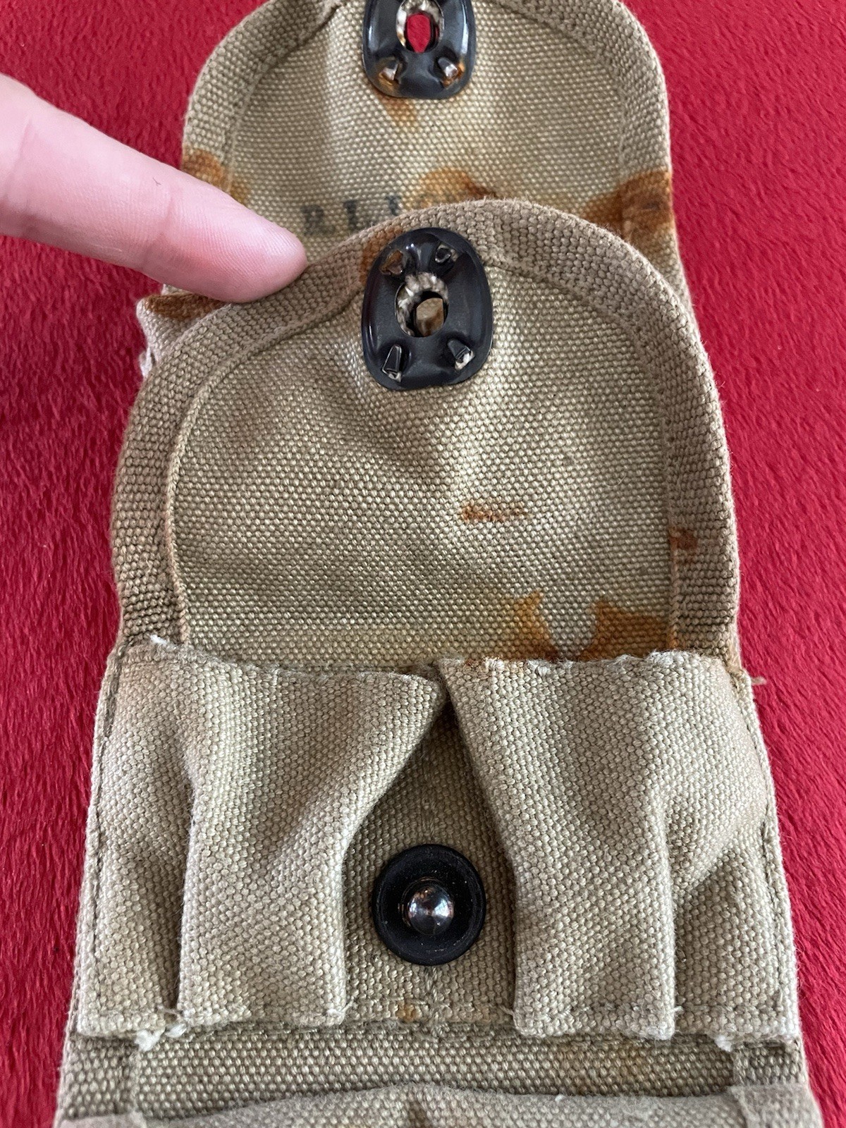 Repro WW1 M1917 Revolver Half Moon Clip Ammo Pouch WWI