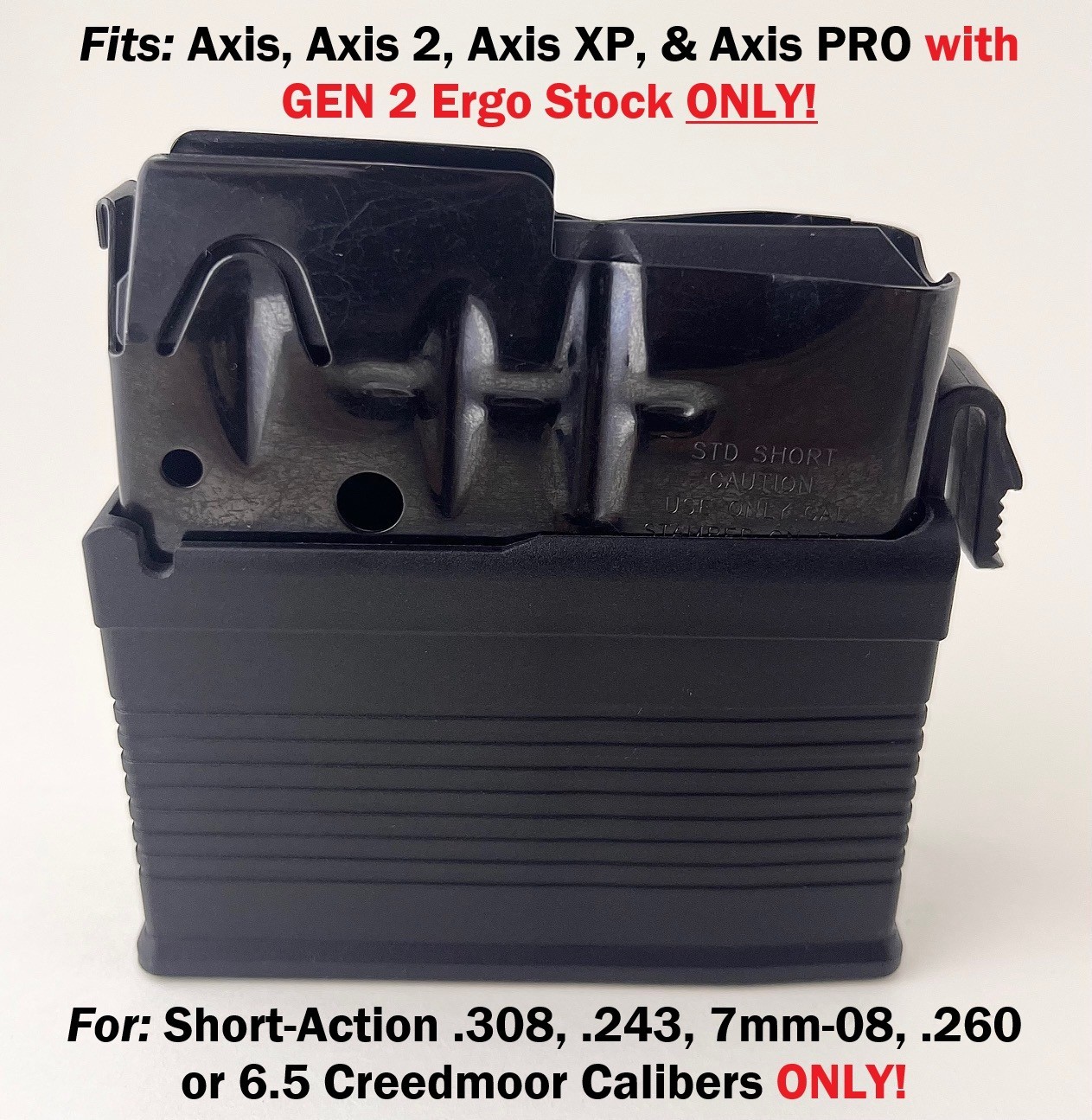 NEW 10 Round Magazine fits Savage AXIS GEN 2 & AXIS PRO .308 .243 6.5 Creedmoor