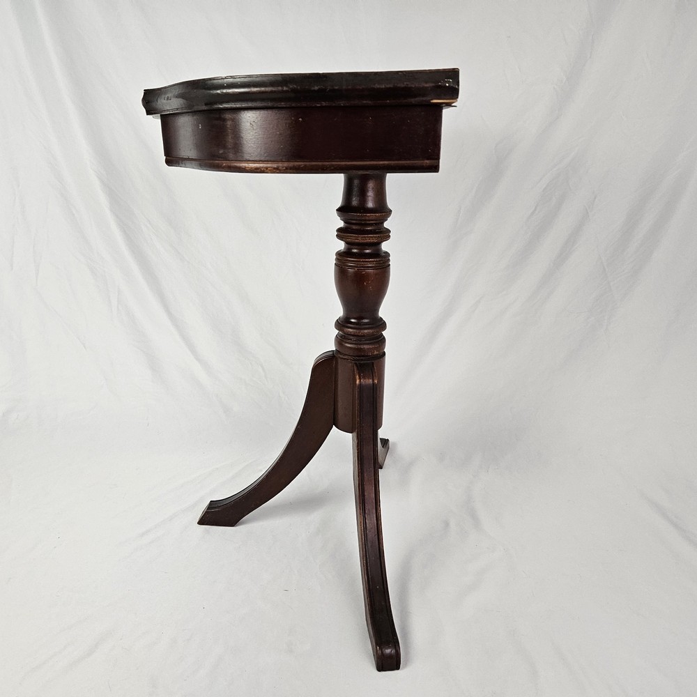 Vintage Mahogany Console Table Half Moon Duncan Phyfe Style