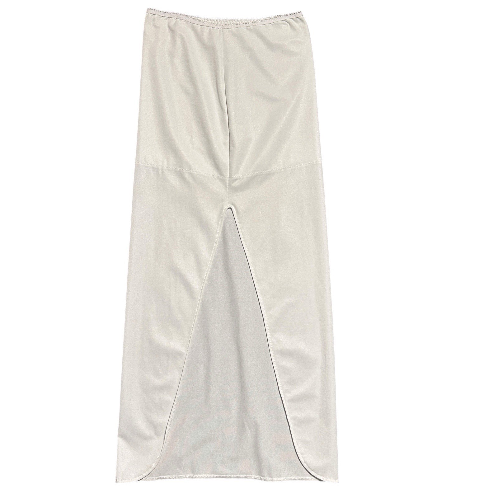 David’s Bridal Dress Dominique Skirt Slip Sz Small Minimalist Maxi Length White