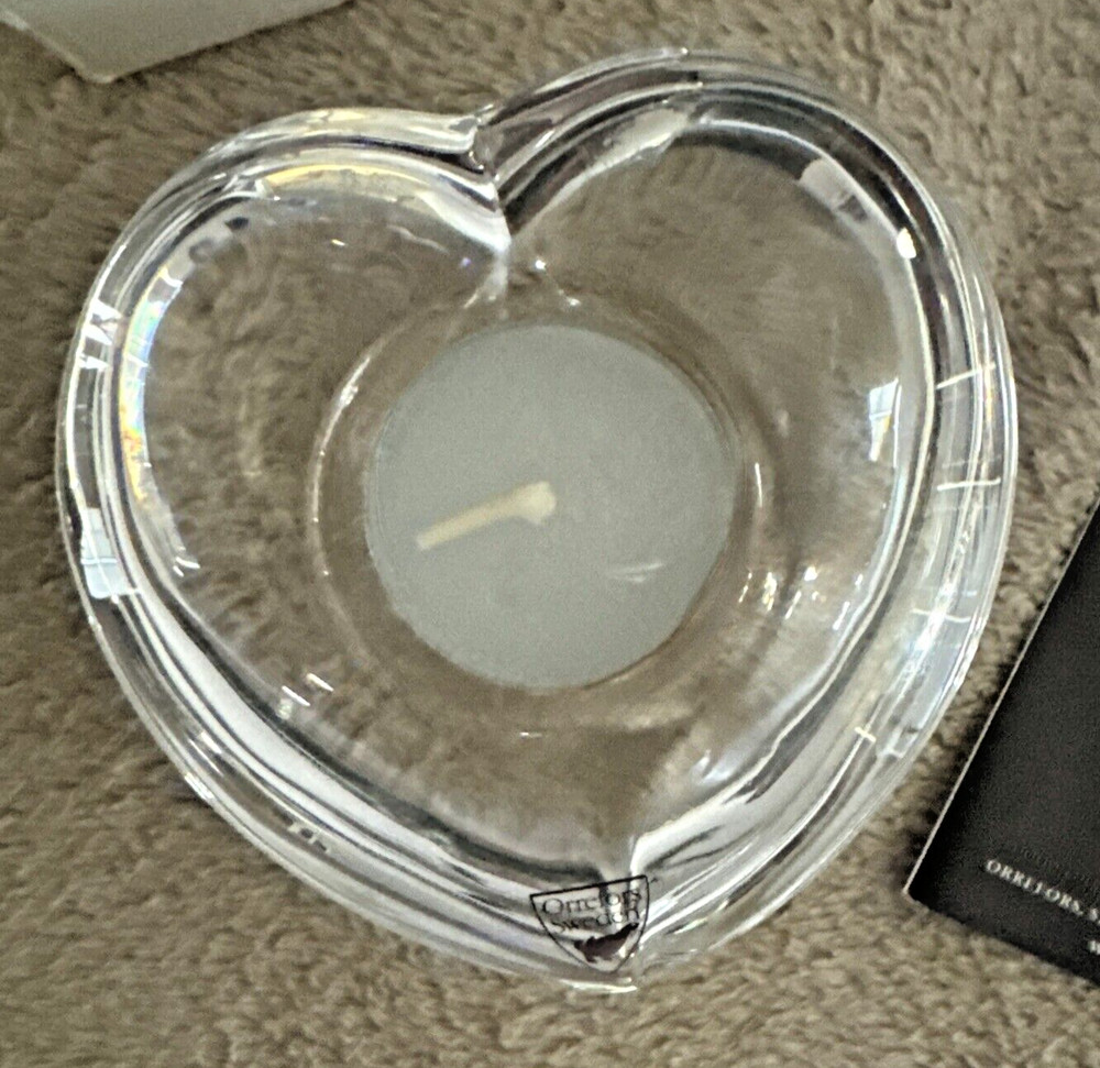 Orrefors Lars Hellisten Heat Shape Tea Light Candle Holder