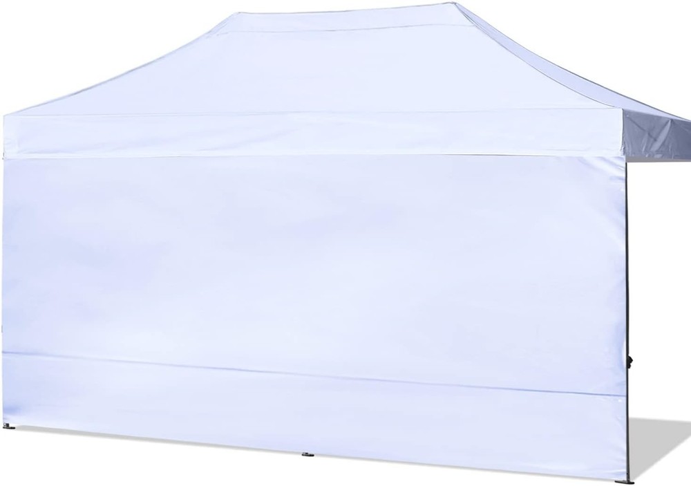 High-Quality 10x20 FT White Polyester Sidewalls - Waterproof & UV-Blocking