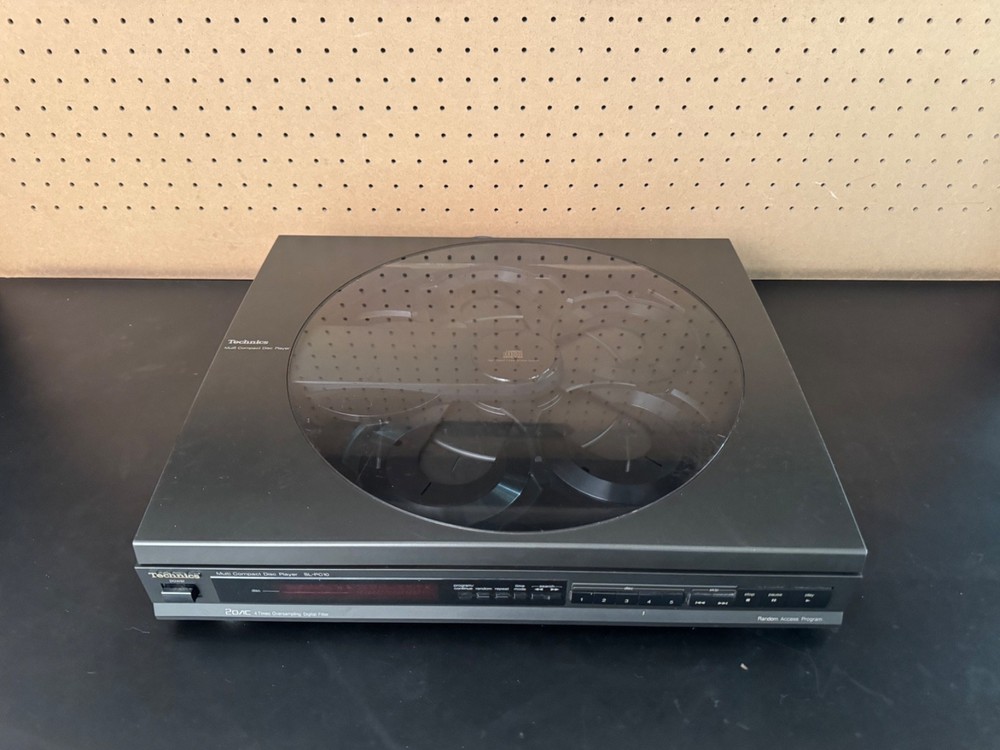 Technics SL-PC10 Multi Compact Disc Player 5 Disc Changer Tested Good