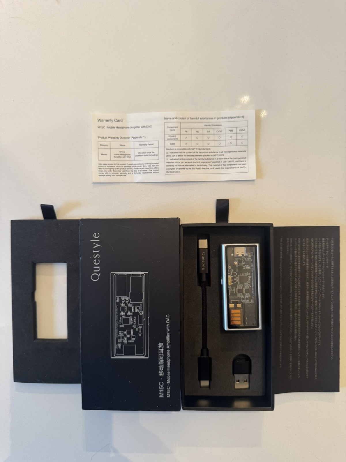 Questyle M15c Portable Mobile Headphone Amplifier With DAC