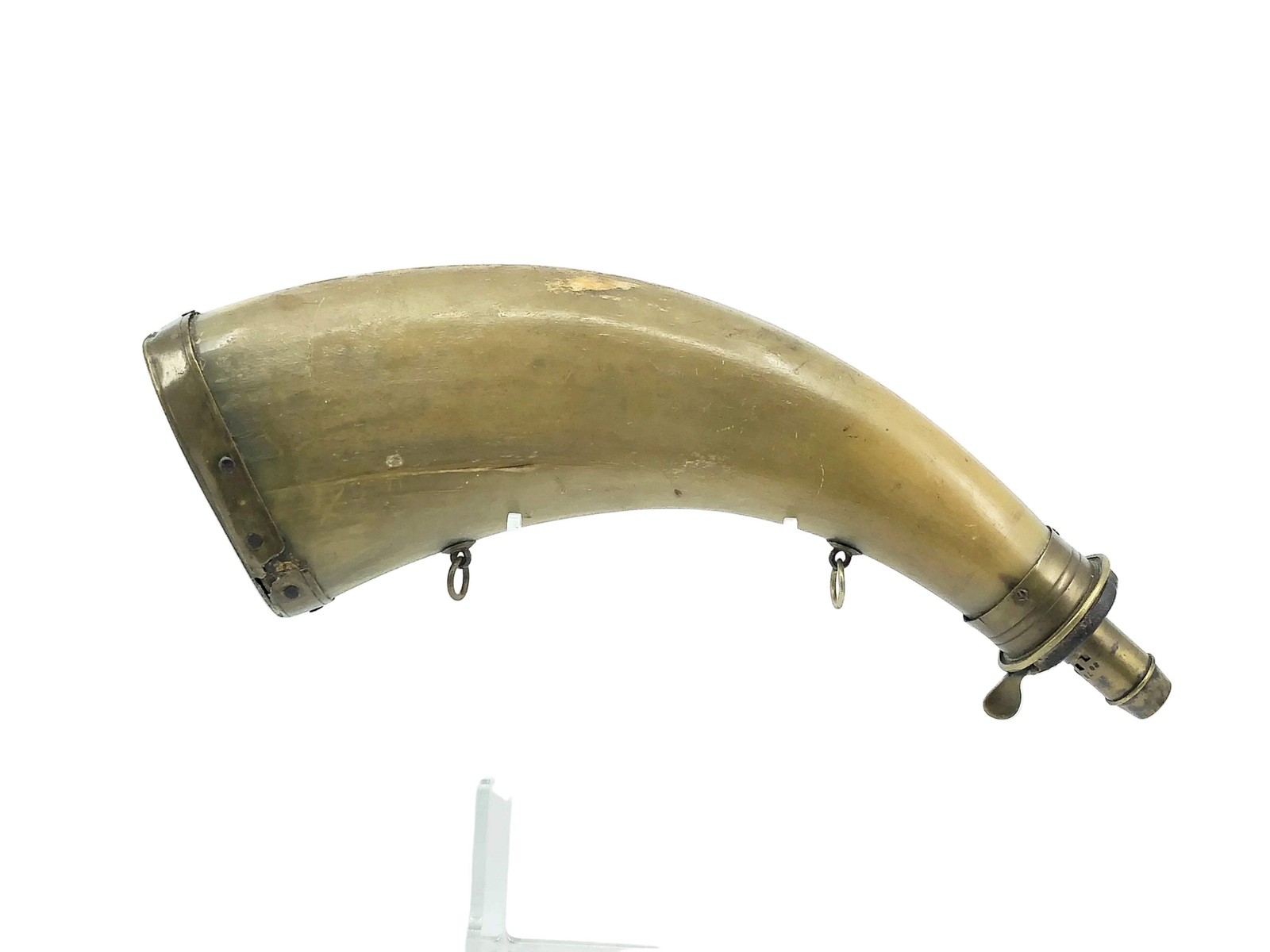 Civil war Era Flattened Powder Steer Horn