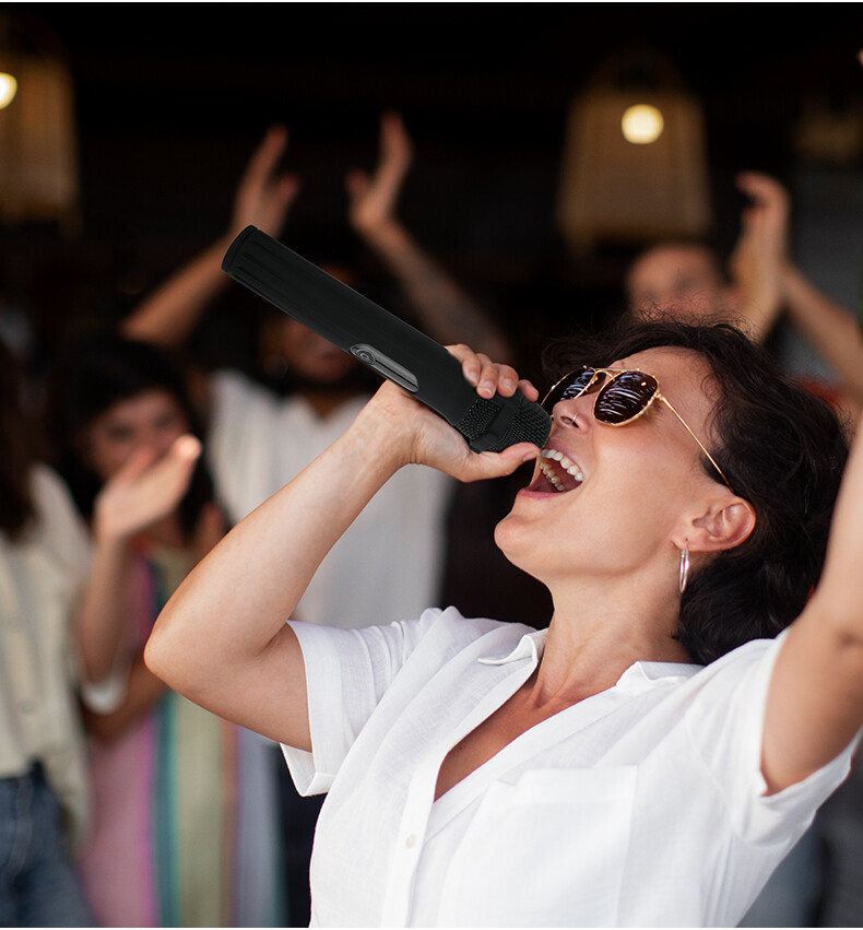 For JBL Wireless Speaker Microphone Cover+Base Stand Silicone Protective Case