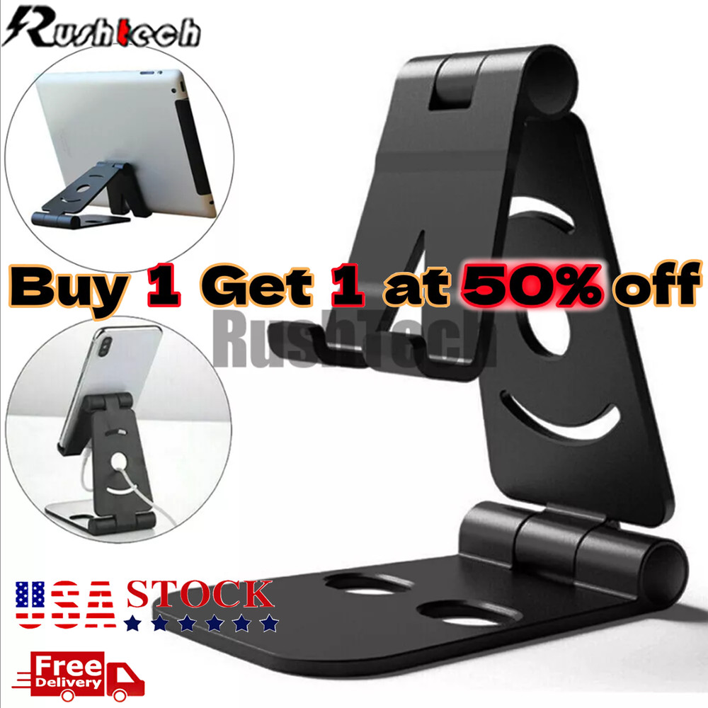 Adjustable Phone Tablet Desktop Stand Desk Holder Mount Cradle for iPhone iPad