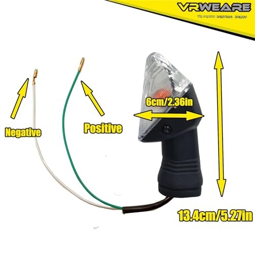 2Pcs Motorcycle Turn Signal Indicator Light Compatible with White Shell