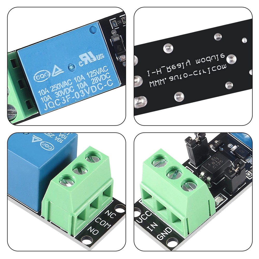 10Pcs 1 Channel DC 3V/3.3V Relay Power Switch Module with Optocoupler Relay...