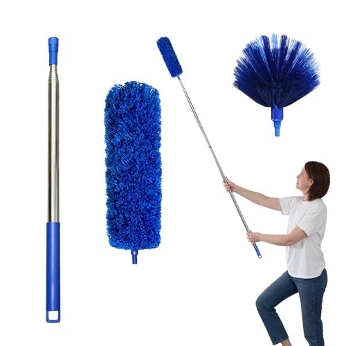 Cobweb Dusters with Extension Pole 100-inch, Spider Web Brush & Ceiling