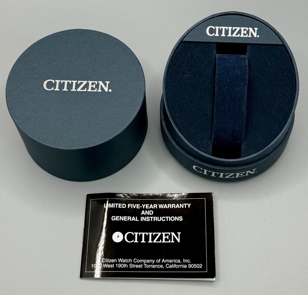 ⭕️ CITIZEN EMPTY PRESENTATION DISPLAY STORAGE BOX & MANUAL/WARRANTY