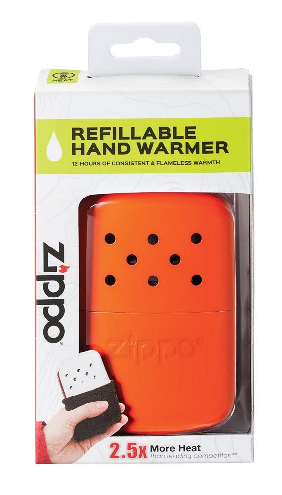 Zippo 12 Hour Refillable Hand Warmer Orange