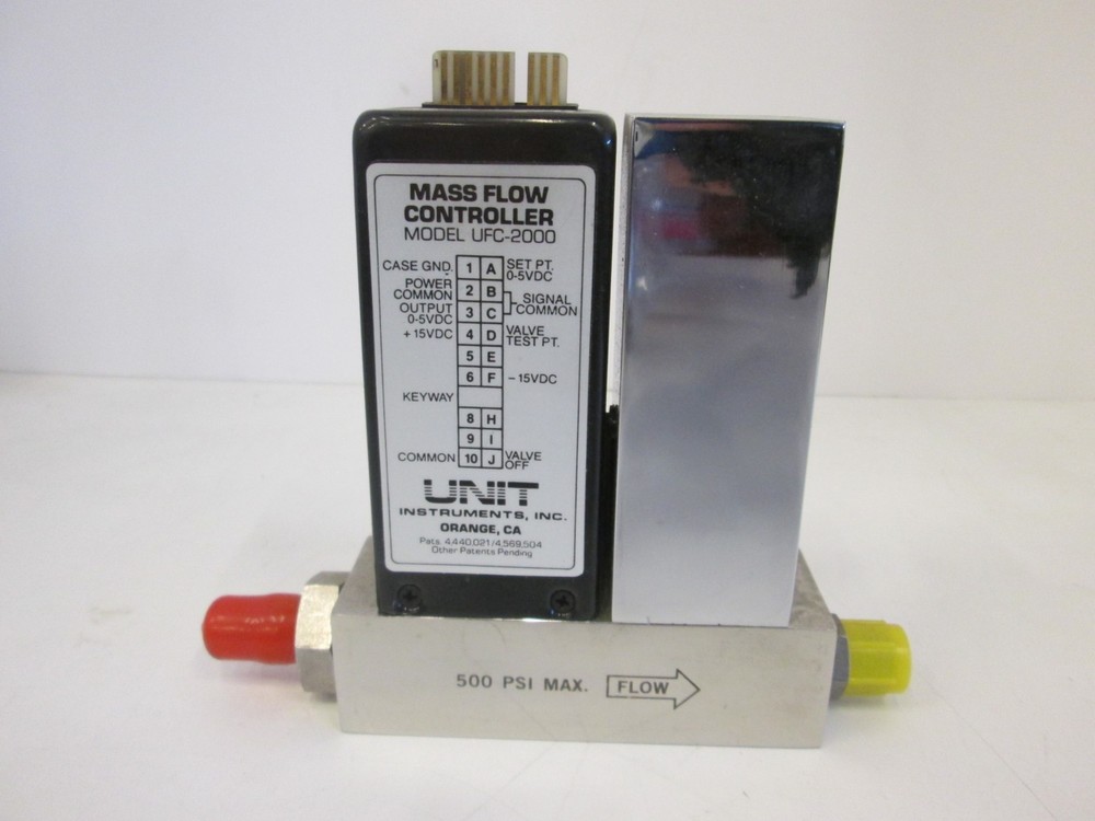 Unit Instruments, UFC-2000, Mass Flow Controller, 20 SLM, H2, Used